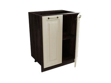 Шкаф Н600 с 2-мя дверцами Ницца ДБК/ДУБ/КРЕМ Ф40 - фото №1, 888_ММК-00017582