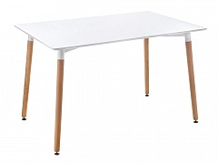 Table 110 white / wood Стол деревянный - фото №1, Woodville11070