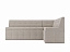 Кухонный угловой диван Атлас Правый (115х192), вельвет бархатного типа - миниатюра