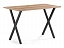 Алеста Лофт 120 25 мм дуб делано светлый / черный матовый Стол деревянный, металл - миниатюра