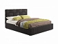 Мягкая кровать Tiffany 1600 шоколад с ортопедическим основанием с матрасом PROMO B COCOS - фото №2