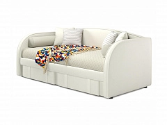 Мягкая кровать Elda 900 беж с ортопедическим основанием - фото №1, mebel_stock_4402