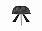 Стол DikLine SFU120 стекло черное мрамор глянец/подстолье черное/опоры черные (2 уп.) - фото №6