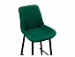 Седа велюр зеленый / черный Барный стул - фото №7