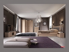 Модульная спальня Элана (композиция 2) (Дуб Сонома) - фото №1, mdm1a718