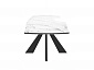 Стол DikLine SKU120 Керамика Белый мрамор/подстолье черное/опоры черные - фото №6