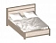 Кровать 1400, Лацио (1600*2164*900) Серый камень, 11013, ЛДСП;МДФ - миниатюра