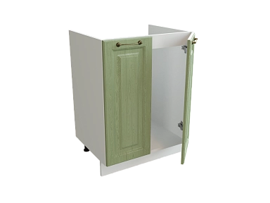 Шкаф М600 с 2-мя дверцами Ницца БЕЛ/ДУБ/ОЛИВ Ф40 - фото №1, 888_ММК-00016193