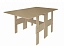 Стол обеденный раскладной Стандарт, дуб сонома, ЛДСП - миниатюра