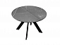 Стол DikLine SKC100 d1000 Керамика Серый мрамор/подстолье черное/опоры черные - фото №6