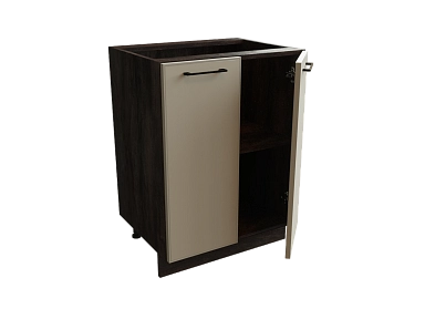 Шкаф Н600 с 2-мя дверцами Мемфис ДБК/АТЛ/СЕР Ф40 - фото №1, 888_ММК-00001500