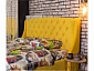 Мягкая кровать "Stefani" 1800 желтая с ортопед. основанием с матрасом PROMO B COCOS - фото №5