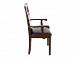 Кресло Luiza dirty oak / dark brown Стул деревянный - фото №5
