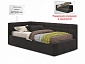 Односпальная кровать-тахта Bonna 900 темная с подъемным механизмом и матрасом PROMO B COCOS - фото №3