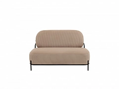 Диван STOOL GROUP Стоун велюр рельефный бежевый - фото №1