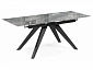 Морсби 140(200)х80х80 оробико / черный Керамический стол - фото №2