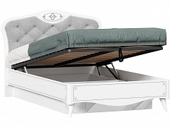 Элис Кровать полутороспальная 1200 с подъёмным механизмом (Белый) - фото №1