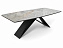 Стол DikLine SKY220 Керамика Titanium Silver River Polished/подстолье черное/опоры черные (2 уп.),,  - миниатюра