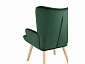 Кресло STOOL GROUP Хью велюр темно-зеленый - фото №7