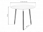 Lorini 90 white / wood Стол деревянный - фото №3