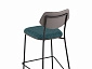 Стул полубарный STOOL GROUP Casey Темно-бирюзовый, с серой экокожей - фото №7