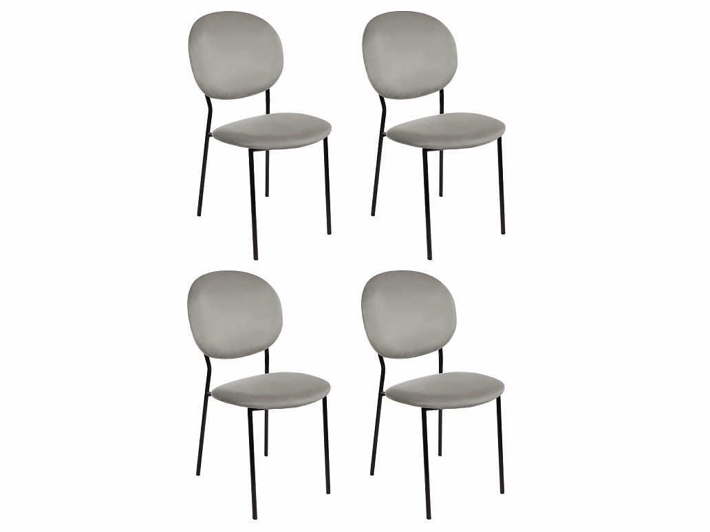 Комплект стульев Монро, темно-серый - фото №1