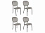 Комплект стульев Монро, темно-серый, бархат - миниатюра