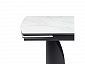 Готланд 160(220)х90х79 белый мрамор / черный Керамический стол - фото №11