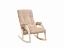 Кресло-качалка Модель 67 Дуб беленый, ткань V 18, ткань велюр - миниатюра