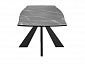 Стол DikLine SKU140 Керамика Серый мрамор/подстолье черное/опоры черные - фото №4