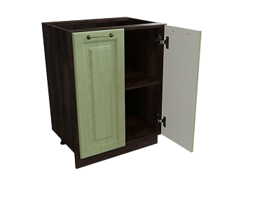 Шкаф Н600 с 2-мя дверцами Ницца ДБК/ДУБ/ОЛИВ Ф40 - фото №1, 888_ММК-00017680