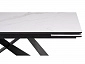 Ноттингем 160(220)х90х77 белый мрамор / черный Керамический стол - фото №9