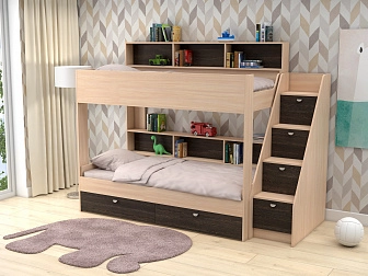 Двухъярусная кровать Golden Kids 10 (90х190) - фото №1