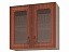 Шкаф-витрина с сушками двухдверный Ника 80 см, КДСП - миниатюра