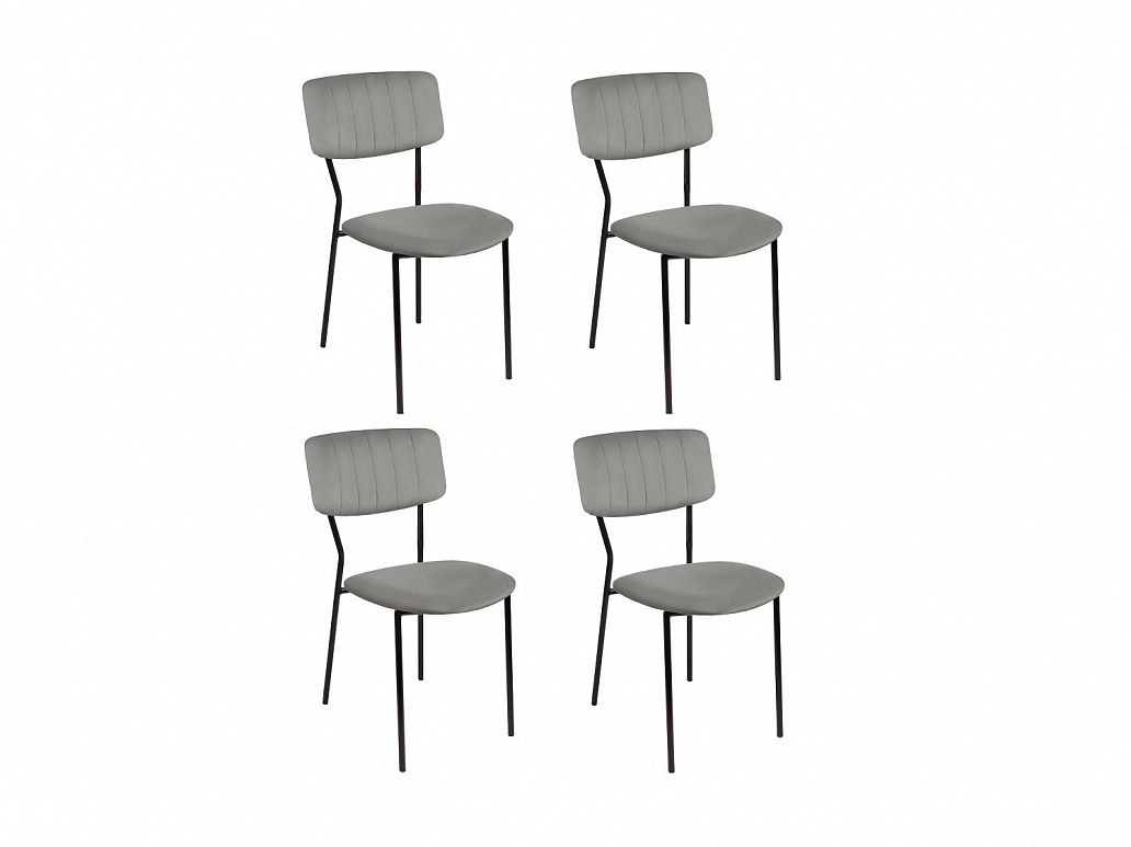 Комплект стульев Бонд, темно-серый - фото №1
