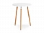 Lorini 60 white / wood Стол деревянный, массив бука - миниатюра