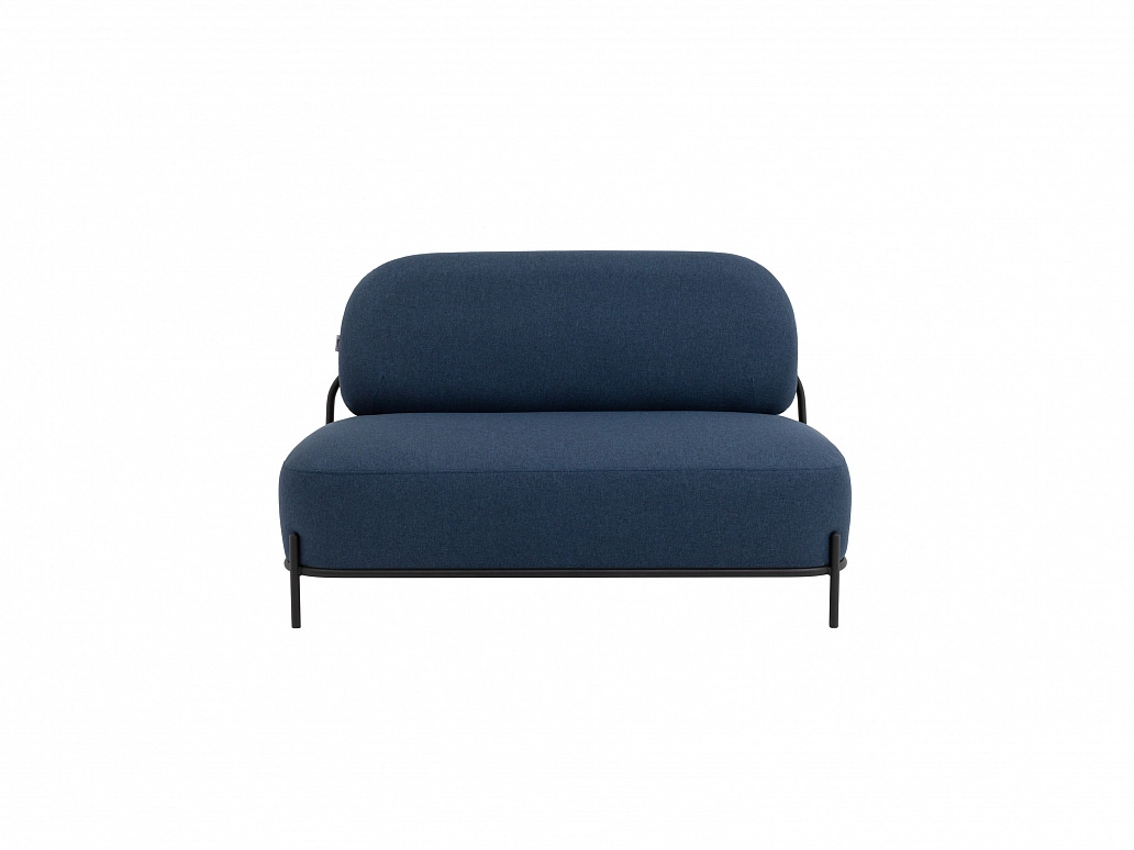 Диван STOOL GROUP Стоун Рогожка синий - фото №1