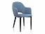 Vener light blue Стул на металлокаркасе, велюр, ткань - миниатюра