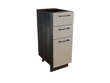 Шкаф Н303 с 3-мя ящиками Сиэль Ян ДБК/АТЛ/СЕР Ф13 - фото №1, 888_ММК-00015233