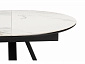 Нельсон 100(140)х100х76 alpine white / черный Керамический стол - фото №7
