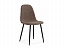 Lilu dark brown / black Стул на металлокаркасе, букле - миниатюра