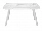 Стол DikLine SKA125 Керамика Белый мрамор/подстолье белое/опоры белые (2 уп.) - фото №4
