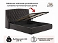 Мягкая кровать "Stefani" 1800 шоколад с подъемным механизмом с орт.матрасом PROMO B COCOS - фото №5