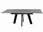 Стол DikLine SKM140 Керамика серый мрамор/подстолье черное/опоры черные (2 уп.) - фото №6