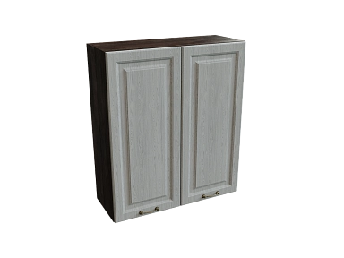 Шкаф В809 с 2-мя дверцами Ницца ДБК/ДУБ/СЕР Ф50Н - фото №1, 888_ММК-00017729