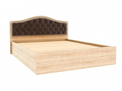 Кровать с настилом ЛДСП Дели 160х200, дуб сонома/шоколад - фото №1