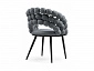 Ball dark gray / black Стул на металлокаркасе - фото №6