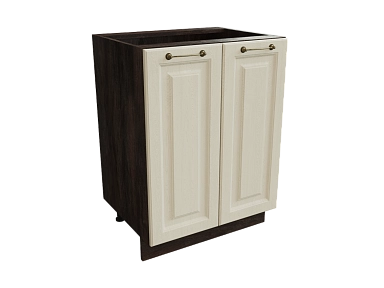 Шкаф Н600 с 2-мя дверцами Ницца ДБК/ДУБ/КРЕМ Ф40 - фото №1, 888_ММК-00017582