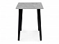 Денвер Лофт 120 25 мм бетон / черный матовый Стол деревянный - фото №4