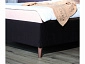 Мягкая кровать Betsi 1600 темная с подъемным механизмом и матрасом ГОСТ - фото №10